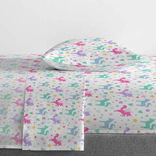 Load image into Gallery viewer, Jay Franco Unicorn Rainbow 4 Piece Twin Bed Set - Includes Comforter &amp; Sheet Set - Super Soft Fade Resistant Microfiber
