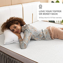 Load image into Gallery viewer, BedStory 3 Inch Memory Foam Mattress Topper, Cooling Gel Infused Toppers for Twin Size Bed, Premium Mattress Pad with Removable Soft Cover, 2-Layer Ventilated Design &amp; High-Density Memory Foam
