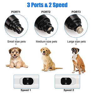 ATESON Dog Nail Grinder and Clippers with Safety Guard, Rechargeable Pet Nail Trimmers with Quite Low Noise for Large Medium Small Dogs and Cats, Pet Claw Grinder Clipper File