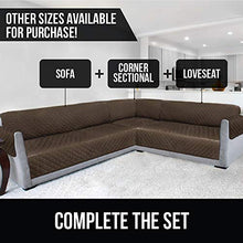 Load image into Gallery viewer, Sofa Shield Original Patent Pending Reversible Large Sofa Protector for Seat Width up to 70 Inch, Furniture Slipcover, 2 Inch Strap, Couch Slip Cover Throw for Pets, Dogs, Cats, Sofa, Chocolate Beige
