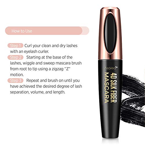 Load image into Gallery viewer, Natural 4D Silk Fiber Lash Mascara, Lengthening and Thick, Long Lasting, Waterproof & Smudge-Proof, All Day Exquisitely Lush, Full, Long, Thick, Smudge-Proof Eyelashes