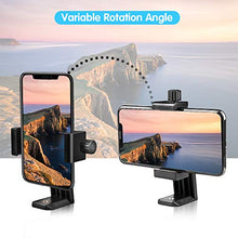 Load image into Gallery viewer, UBeesize Cell Phone Tripod Mount with Wireless Remote, Selfie Stick Monopod Head and Tripod Adapter Stand Holder Compatible with iPhone Android and All Phones
