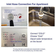 Load image into Gallery viewer, Panda Compact Washer 1.60cu.ft, High-End Fully Automatic Portable Washing Machine, white
