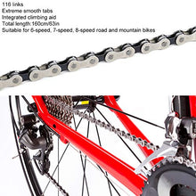 Load image into Gallery viewer, fidget pencil 6/7/8 Speed Bike Chain, IG51 Bicycle Chain, 116 Links for Mountain Bike Road Bike
