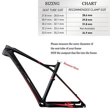 Load image into Gallery viewer, WILE Quick Release Bicycle Seatpost Clamp Black 34.9mm
