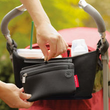 Load image into Gallery viewer, Skip Hop Universal Stroller Organizer: Insulated Beverage and Essentials Stroller Caddy, Black
