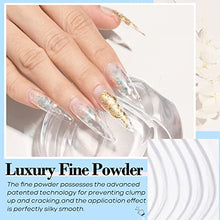 Load image into Gallery viewer, AZUREBEAUTY Dip Powder Clear Color 2Oz/56g, Basic Transparent Acrylic Dipping Powder Crystal French Nail Art Starter Manicure Salon DIY at Home, Odor-Free, Long-Lasting, No Nail Lamp Needed
