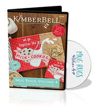 Load image into Gallery viewer, Kimberbell Mug Rugs Volume 4 Machine Embroidery CD - KD599: Easy Step-By-Step Instructions, 10 Designs, All Designs Made Entirely In 5"x7” Hoop, Bonus - 2 Designs Available In 8”x12” Hoop, Made in USA
