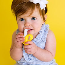 Load image into Gallery viewer, Baby Banana - Yellow Banana Toothbrush, Training Teether Tooth Brush for Infant, Baby, and Toddler

