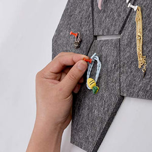 12 Pcs Thickened Felt Hexagon Tile Board,Cork Board, Memo Board,Adhesive Wall Bulletin Board, Message Board,for School,Office,Home,Kitchen,Bedroom and Shop,12 Pcs+Notepad+50 pcs Pin+Manicure Set