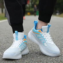Load image into Gallery viewer, BSROT Men's Walking Running Shoes Athletic Tennis Non Slip Fashion Sneakers 8 US Light Blue/White,6998,41
