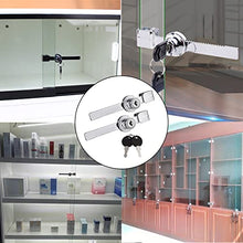 Load image into Gallery viewer, 12Pack Sliding Glass Door Ratchet Lock, Display Case Lock, Glass Case Lock, Glass Display Lock, Glass Showcase Window Key Lock, Lock for Display Case with 24 Keys (Keyed Alike)
