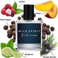 Load image into Gallery viewer, Wild Spirit First Snow Eau De Parfum Spray | Bold, Spicy Cruelty-Free Perfume for Women, 1 fl oz/30mL
