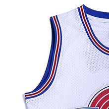 Load image into Gallery viewer, Youth Basketball Jersey 1/3 Tweety Space Jam Jerseys 90S Shirts (White, Youth Large)
