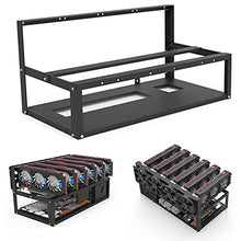 Load image into Gallery viewer, 6 GPU Mining Rig Frame Steel Open Air Miner Mining Frame Rig Case for Crypto Coin Currency Bitcoin Mining Accessories Tools, Frame Only
