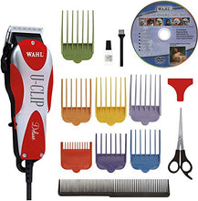 Load image into Gallery viewer, Wahl Professional Animal Deluxe U-Clip Pet, Dog, &amp; Cat Clipper &amp; Grooming Kit (#9484-300), Red and Chrome
