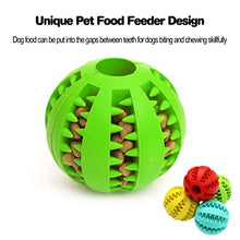 Load image into Gallery viewer, Idepet Dog Toy Ball, Nontoxic Bite Resistant Toy Ball for Pet Dogs Puppy Cat, Dog Food Treat Feeder Tooth Cleaning Ball,Dog Pet Chew Tooth Cleaning Ball Pet Exercise Game Ball IQ Training Ball
