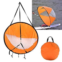 Load image into Gallery viewer, Hosmide Summer Fashion Surfing Wind Paddle Kayak Sail 42&quot; Durable Downwind Wind Sail Sup Paddle Orange
