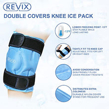 Load image into Gallery viewer, REVIX Ice Pack for Knee Pain Relief, Reusable Gel Ice wrap for Leg Injuries, Swelling, Knee Replacement Surgery, Cold Compress Therapy for Arthritis, Meniscus Tear and ACL
