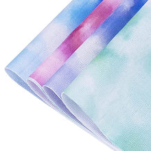 Load image into Gallery viewer, Pllieay 4 Pieces 4 Tie-dye Patterns Aida Cloth 14 Count Cross Stitch Fabric Embroidery Cloth, Soft Clouds Patterns, 12 by 18 Inch
