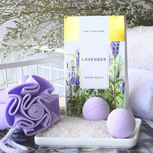 Load image into Gallery viewer, Spa Luxetique Spa Gift Baskets for Women, Lavender Bath Gift Basket, Bath Gifts for Women, Luxury 10 Pcs Home Bath Set Includes Bath Bombs, Body Lotion, Bubble Bath. Best Gift Set for Women or Men.
