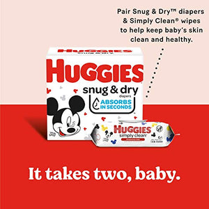 Huggies Snug & Dry Baby Diapers, Size Newborn, 108 Ct