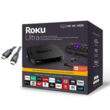 Load image into Gallery viewer, Roku Ultra Streaming Media Player 4K/HD/HDR with Premium JBL Headphones, TV Controls and Personal Shortcuts w/Ghost Manta 4K HDMI Cable
