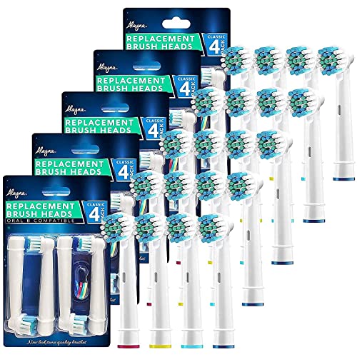 Load image into Gallery viewer, Replacement Toothbrush Heads Compatible with Oral B Electric Toothbrush Replacement Heads Precision Brush Heads Refills for Oralb Braun Pro 1000 Sonic Clean Soft Sensitive Precision More (20 Pk)