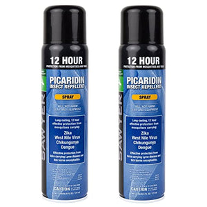 Sawyer Products SP5762 20% Picaridin Insect Repellent, Continuous Spray, 6-Ounce, Twin Pack