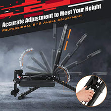 Load image into Gallery viewer, MaxKare Weight Bench Adjustable Workout Bench for Home 2020 New Model with Elastic Rope System for Arm Leg Extension Curl Incline/Decline Foldable Bench/Rope Intensity Can Replace Dumnbells 8-40lbs
