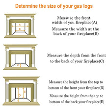 Load image into Gallery viewer, Utheer Gas Fireplace Logs, White Birch Fireplace Logs 6-Piece Small Size, Ceramic Wood Gas Fireplace Logs for Gas Fireplace, Fire Pit, Gas Inserts, Ventless &amp; Vent Free, Indoor, Outdoor

