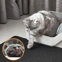 Load image into Gallery viewer, Polarduck Cat Litter Mat, 20&quot; X 16&quot;, Cat Litter Trapping Mat, Honeycomb Double Layer Design, Urine and Water Proof Material, Scatter Control, Special Side Handles Design Easier to Clean,Washable
