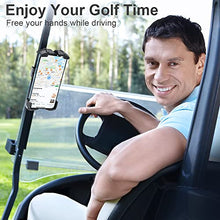 Load image into Gallery viewer, TOPGO Golf Cart Phone Holder, No Shaking Cell Mount Holder for Bike, One-Handed Pick and Place Bike Phone Holder for Handlebars, Compatible with iPhone 13 and All 4.7-6.8" Devices
