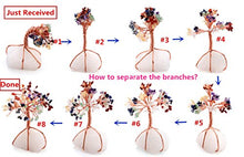 Load image into Gallery viewer, Jovivi Natural Amethyst Crystal Money Tree Crystal Quartz Feng Shui Wealth Ornament Tree of Life Healing Crystals Reiki Office Living Room Table Decoration Good Luck Health Figurine Gift
