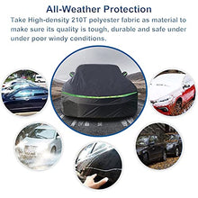 Load image into Gallery viewer, for Camaro Full Car Cover Waterproof All Weather, Outdoor Car Covers Windproof Heavy Duty Waterproof Protection Fit for 2010-2021 Chevy Camaro (Black)
