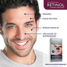 Load image into Gallery viewer, Retinol Men’s Charcoal Blackhead Remover – The Original Retinol Anti-Aging Peel-Off Cleansing Pore Strips – Unclogs Pores &amp; Lifts Out Deep-Down Dirt, Oil &amp; Blackheads In Just 10 Minutes
