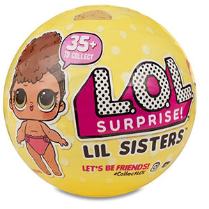 L.O.L. Surprise! Confetti Pop Series 3 Wave 2 with LOL Surprise Lil Sister Series 3 Wave 2 Unwrapping Toy Doll Bundle and Shopkins Gift Sticker