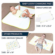 Load image into Gallery viewer, Portable Changing Pad - Biggest Reusable Changing Mat - Comfortable Diaper Change Mat White Color - Reinforced Seams - Free Multi-Function Storage Bag
