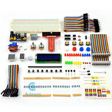 Load image into Gallery viewer, Adeept Super Starter Kit for Raspberry Pi 4 3, 2 Model B B+ LCD1602 Servo Motor C and Python Code, Beginner Starter Kit with User Manual Guidebook
