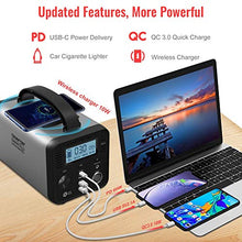 Load image into Gallery viewer, CHAFON Portable Power Station CF290,296WH Lithium Battery Backup,110V/330W Pure Sine Wave AC Outlet,Solar Generator for Outdoors Camping,Road Trips,Emergency(Space Grey)

