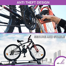 Load image into Gallery viewer, ERKUL Bike Rack for Car - Aluminum Bicycle Carrier for Roof Racks | Black

