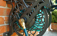 Load image into Gallery viewer, Liberty Garden 707 Decorative Wall Mount Garden Guide Hose Reel, Bronze
