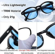 Load image into Gallery viewer, Vintage Round Eyewear Blue Light Blocking Eyewear Black Frame Anti Blue Light Transparent Lens
