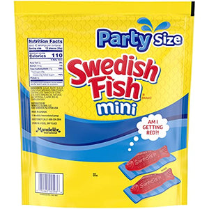 SWEDISH FISH Mini Candy, Original Flavor, 1 Party Size Bag (2 lb 12.8 oz.)