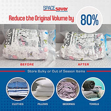 Load image into Gallery viewer, Spacesaver Premium Vacuum Storage Bags. Hand-Pump for Travel! Double-Zip Seal and Triple Seal Valve! Vacuum Sealer Bags for Comforters, Blankets, Bedding, Clothing! (5 Small, 5 Med, 5 Large, 5 Jumbo)
