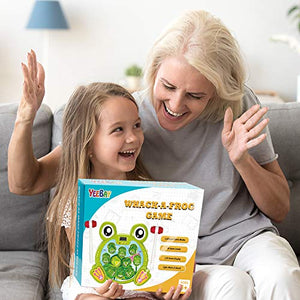 YEEBAY Interactive Whack A Frog Game, Learning, Active, Early Developmental Toy, Fun Gift for Age 2,3, 4, 5, 6, 7, 8 Years Old Kids, Boys, Girls,2 Hammers Included