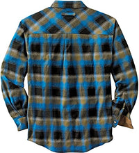 Load image into Gallery viewer, Legendary Whitetails Men's Standard Buck Camp Flannel Shirt, Cobalt Plaid, Medium
