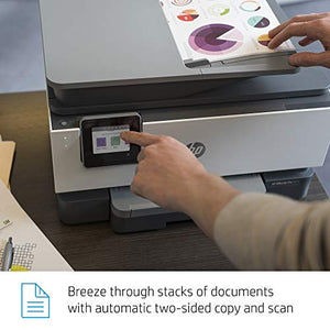HP OfficeJet Pro 9015 All-in-One Wireless Printer, with Smart Home Office Productivity, HP Instant Ink, Works with Alexa (1KR42A)
