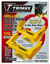 Load image into Gallery viewer, Trimax TCL65 Wheel Chock Lock , Yellow/Red, 7.25in
