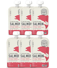 Load image into Gallery viewer, Serenity Kids Baby Food Pouches, Wild Caught Coho Salmon with Organic Butternut Squash and Beets, For 6+ Months, 3.5 Ounce Pouch (6 Pack)
